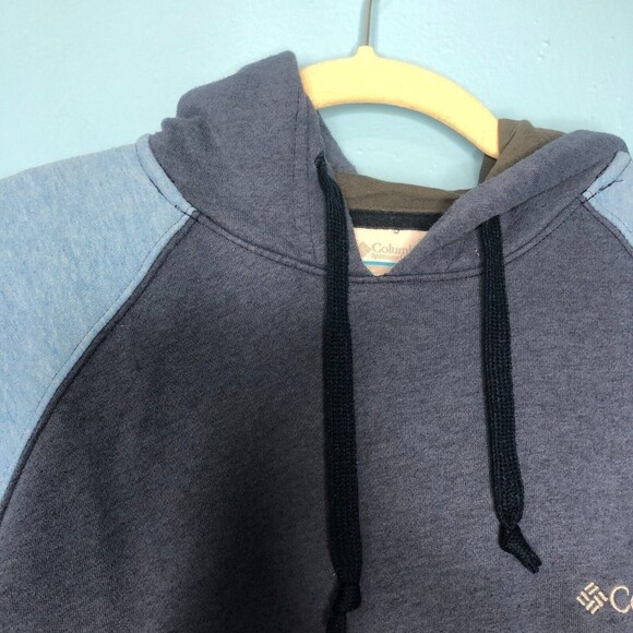 Columbia Mens Hoodie Size Small Blue Long Sleeve Front Pockets Pullover - Picture 5 of 7